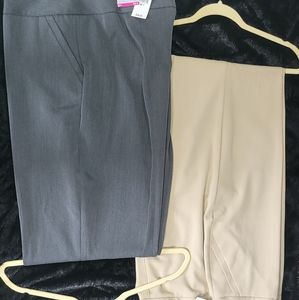 2 pair ladies dress slacks NON- NEGOTIABLE
